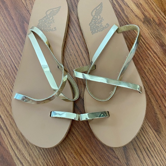 SALE Ancient Greek Sandals Gold Elefteria - Picture 2 of 6